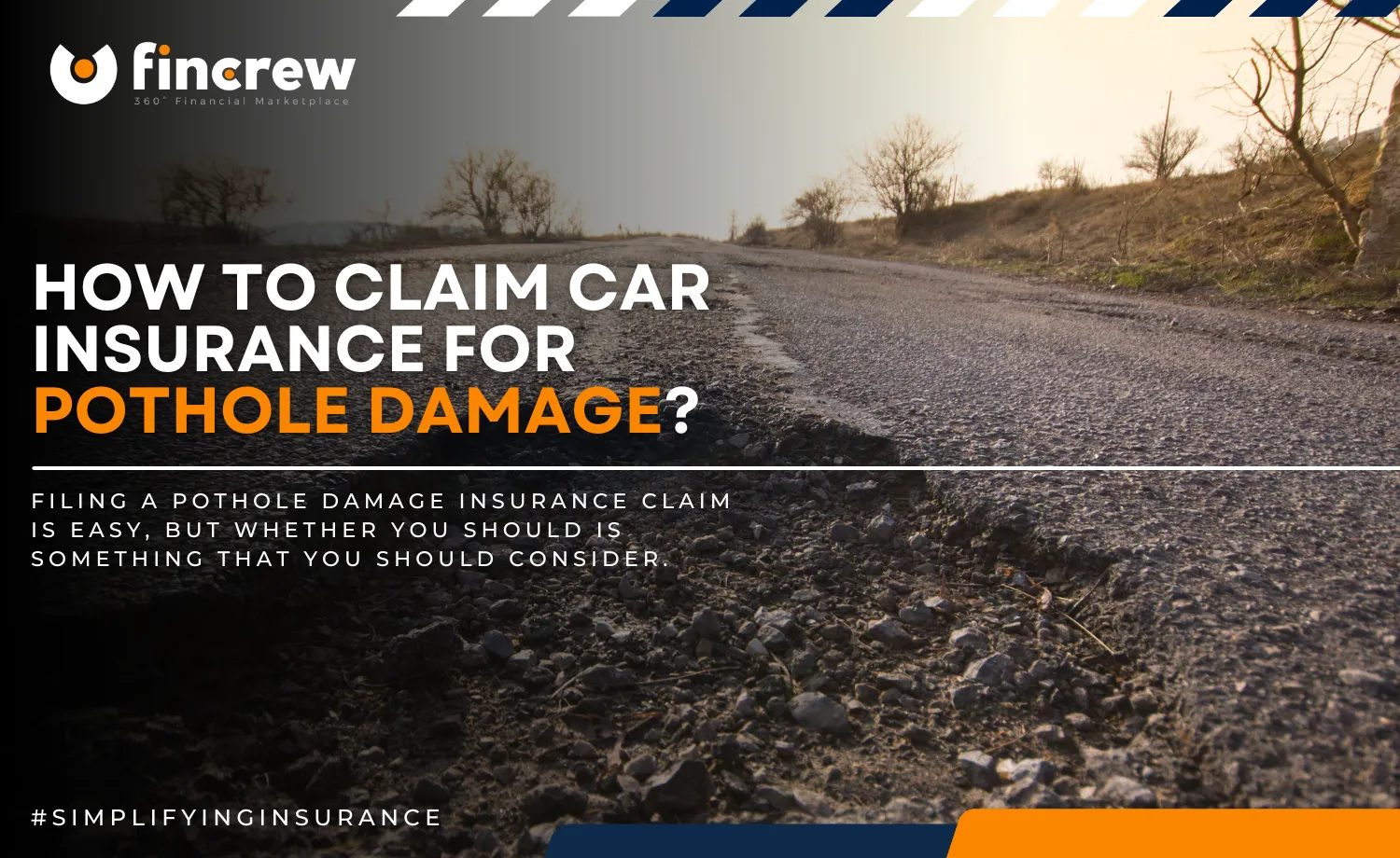 How To Claim Car Insurance For Pothole Damage